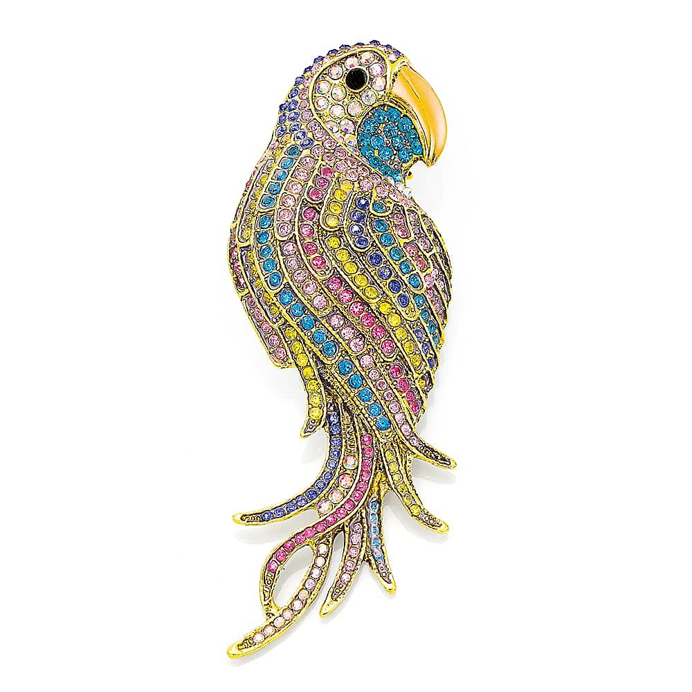 Talk of the Tropics Crystal Brooch