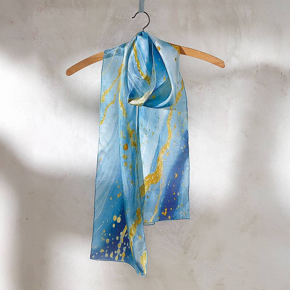 Ethereal Light Silk Scarf