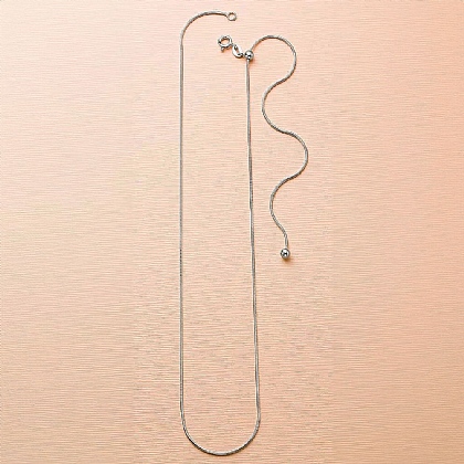 55cm Adjustable Silver Chain