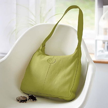 Lime-Light Leather Shoulder Bag
