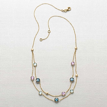 Golden Dawn Gemstone Necklace