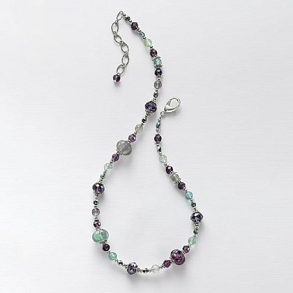 See Both Sides Fluorite Necklace