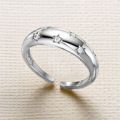 Twinkle of an Eye Silver-Plated Ring