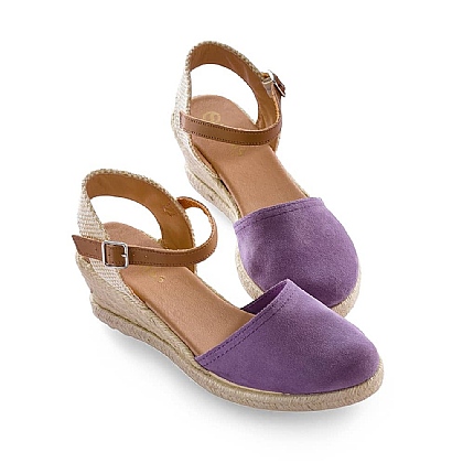 Lavender Go Lightly Suede Espadrilles