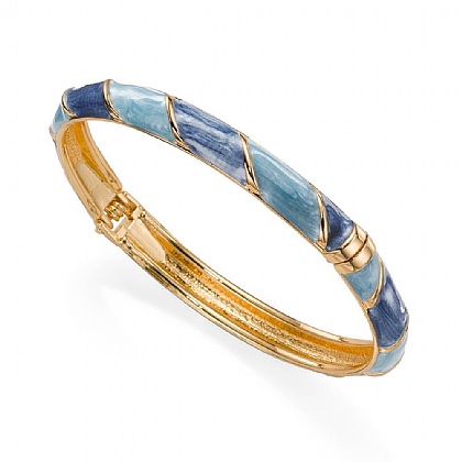 Between Blues Snap Bangle