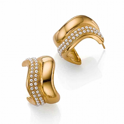 In the Wave Hoop Earrings