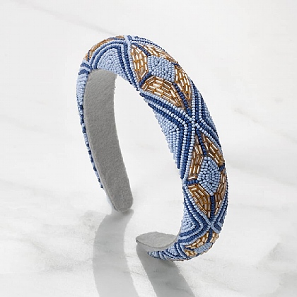Along the Lines Beaded Headband