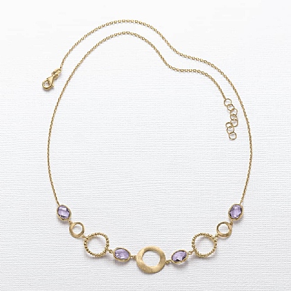 Circled in Sincerity Amethyst Necklace