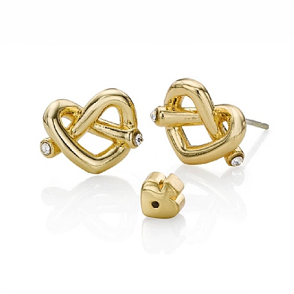 Cross My Heart Stud Earrings
