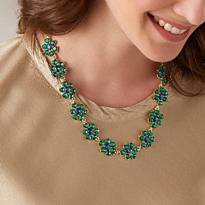 All Eyes on Me Green Necklace