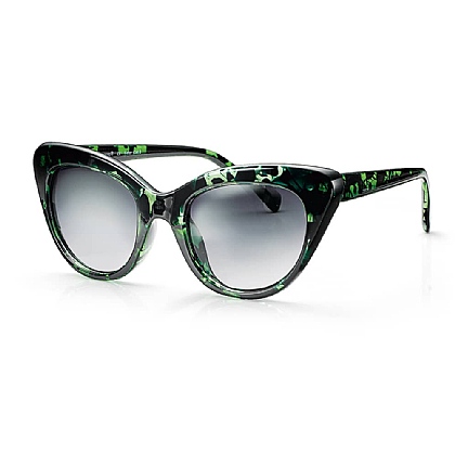 Glance in Green Sunglasses