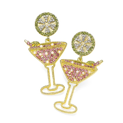 Shaken or Stirred Crystal Earrings