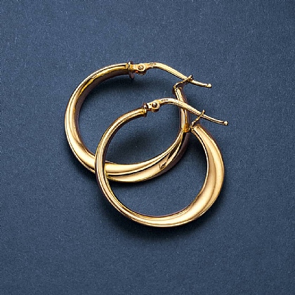 In Motion Gold-plated Hoop Earrings