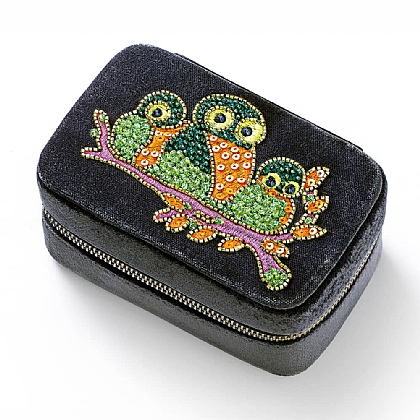 Owl Be There Velvet Jewellery Box