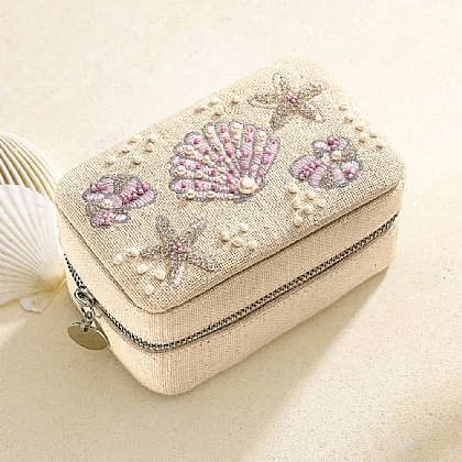 She Sells Seashells Fabric Jewellery Box
