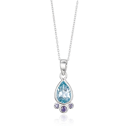 Connected in Clarity Gemstone Pendant