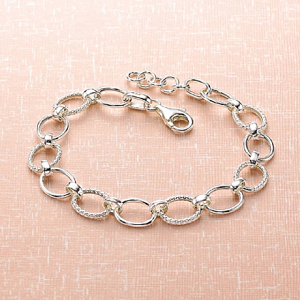 Poised Poetry Silver Bracelet