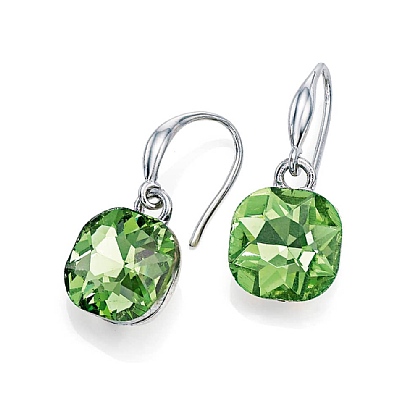 Song of Summer Lime Crystal Earrings